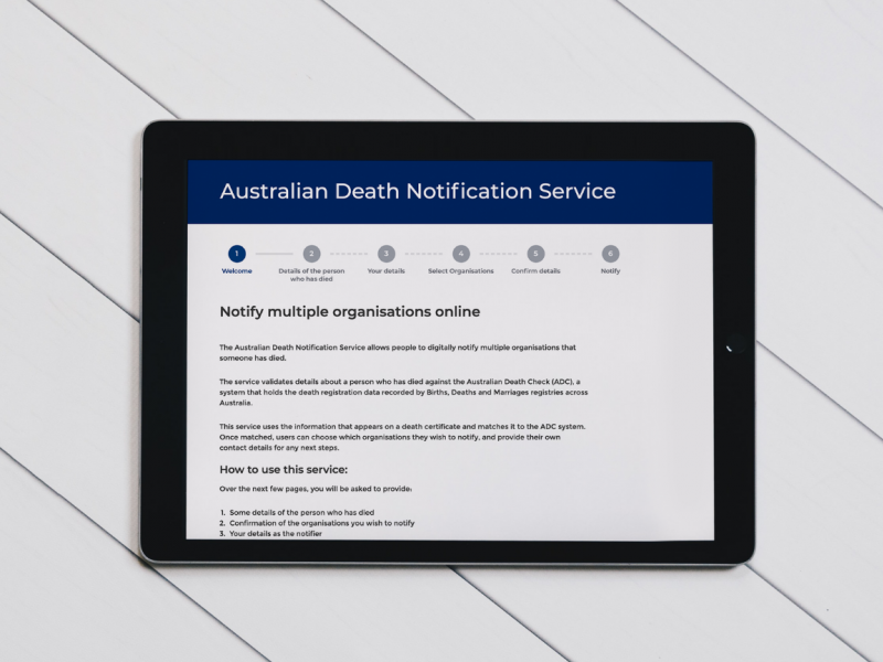 A service to help while you're dealing with grief